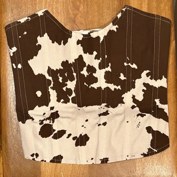 Miaou Leia Corset in Cow Print Size XS - Picture 2 of 4